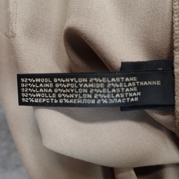 Ralph Lauren Pants Womens 12 Wool Old Money Straight Leg Black Label Camel Tan - Picture 9 of 11